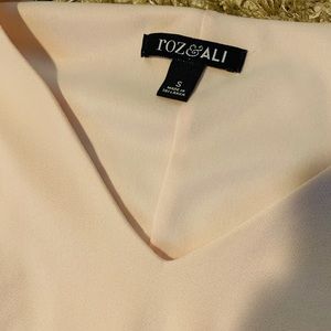 Roz & Ali Blush Pink Ruffle Sleeve Dress